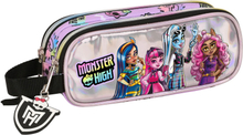 Dubbel bär-allt Monster High Best boos Lila 21 x 8 x 6 cm