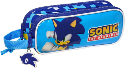 Dubbel bär-allt Sonic Speed Blå 21 x 8 x 6 cm