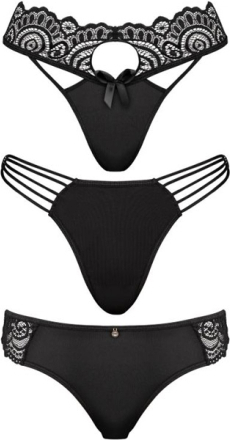 Underneath Coco Thong Set of 3 S/M Trusser
