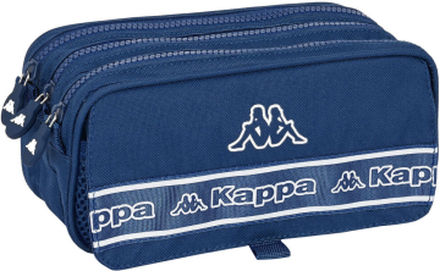 Tredubbel Carry-all Kappa 21,5 x 10 x 8 cm Marinblå