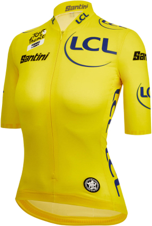 Santini Tour de France Femme avec Zwift Leaders Jersey - L