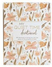 My Quiet Time Devotional - 365 Devotions for Women to Bring You Into the Peace of the Presence of God Peach Floral Softcover Flexcover Gift Book W/Rib