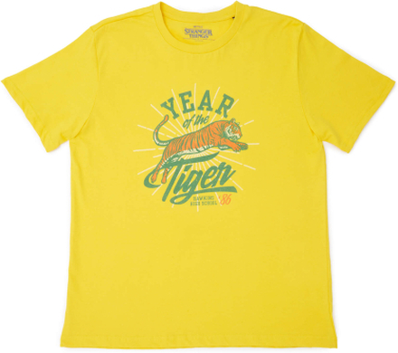 Stranger Things Year Of The Tiger T-Shirt - Yellow - XL