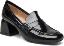 Loafer Shoes Heels Heeled Loafers Black ANGULUS