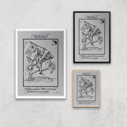 The Witcher Nilfgaardian War Criminal Giclee Art Print - A3 - White Frame