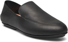 Allegro Crush-Back Leather Loafers Loafers Flade Sko Black FitFlop