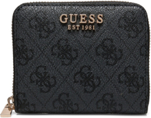 Laurel Slg Small Zip Around Bags Card Holders & Wallets Wallets Black GUESS