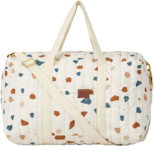 Quilted Gym Bag - Small - Terrazzo Accessories Bags Sports Bags White Fabelab