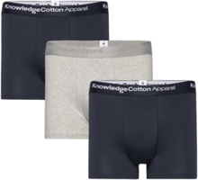 "3-Pack Underwear - Gots/Vegan Boxershorts Grey Knowledge Cotton Apparel"