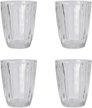 Water Glass, Groove, Clear Home Tableware Glass Drinking Glass Nude Nicolas Vahé