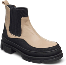 Boots - Flat Shoes Chelsea Boots Beige ANGULUS*Betinget Tilbud