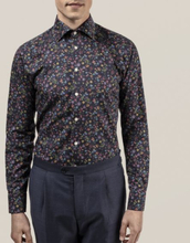 Eton Slim fit Marinblå skjorta med blommande dal