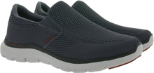 Skechers Flex Advantage 4.0 Mattus Sneaker vegane Turnschuhe mit Air-Cooled Memory Foam®-Innensohle 232239-CHAR Grau
