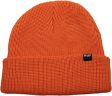 HUF Essentials Usual stylische Winter-Mütze kuscheliger Winter-Beanie mit Logo-Patch BN00060 Orange