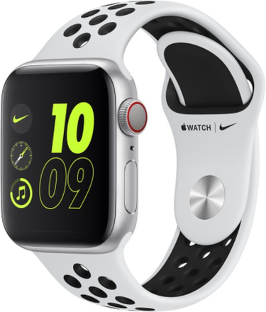 Apple Watch Nike SE (GPS + Cellular) with Nike Sport Band 44mm Silver Aluminium Case - Grey