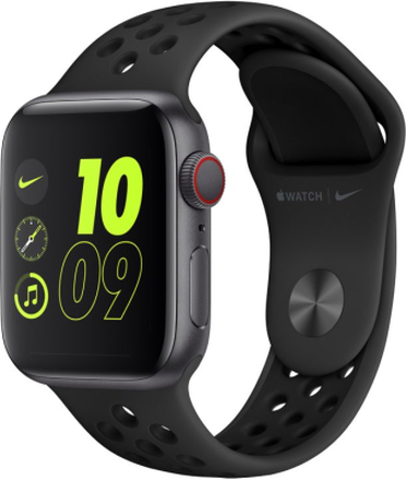 Apple Watch Nike SE (GPS + Cellular) with Nike Sport Band 44mm Space Grey Aluminium Case - Black