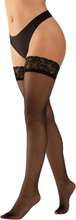 Stay-Up Stockings m/ Lace Top Anti-Rift, str. S/M
