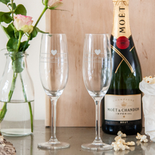 Flute da Champagne Personalizzato - San Valentino