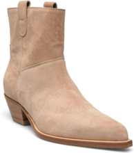 "Texan Ankle Boots Shoes Boots Cowboy Boots Ankle Boot - Heel Beige Laura Bellariva"