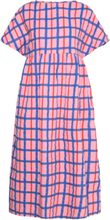 Multicolored Checked Print Dress Knælang Kjole Pink Bobo Choses