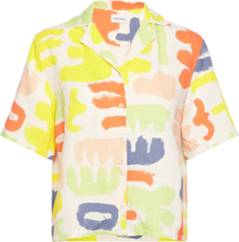 Carnival Print Short Sleeve Shirt Tops Shirts Short-sleeved Multi/patterned Bobo Choses