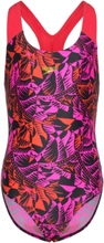 Girls Digital Allover Splashback Sport Swimsuits Pink Speedo