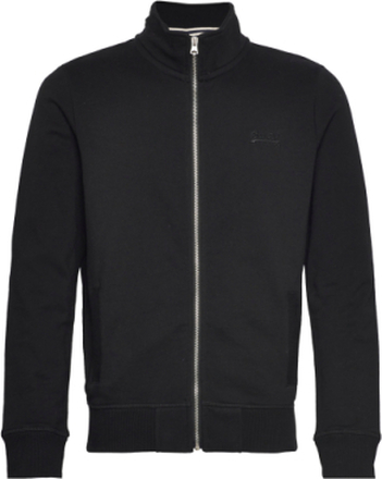 Essential Logo Zip Tracktop Ub Tops Sweatshirts & Hoodies Sweatshirts Black Superdry