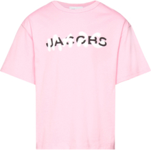 Short Sleeves Tee-Shirt Tops T-Kortærmet Skjorte Pink Little Marc Jacobs