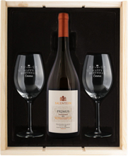 Set Regalo con Bicchiere da Vino - Salentein Primus Chardonnay - Bicchieri Incisi