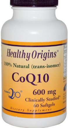CoQ10, Kaneka Q10, 600 mg (60 Softgels) - Healthy Origins