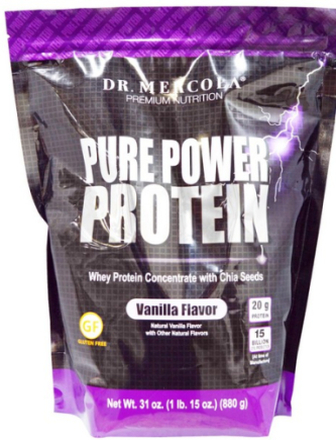 Pure Power Proteine, Vanilla smaak (880 g) - Dr. Mercola