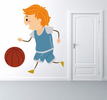 Sticker sport basketbal kinderen