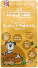 Little BigPaw Turkey & Vegetables Dinner (85 g)