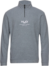Blåvand Fleece Half Zip Sweat-shirts & Hoodies Fleeces & Midlayers Grå H2O*Betinget Tilbud
