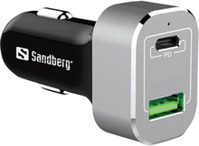 Sandberg Car Charger Usb-c Pd+qc3.0 63w