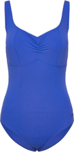 Womens Shaping Aquanite 1 Piece Sport Swimsuits Blue Speedo