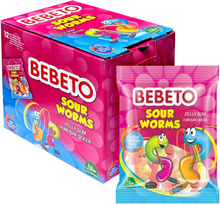 Bebeto Sour Worms - 12-pack