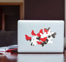 Laptop sticker vliegende vlinders