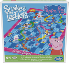 Snakes And Ladders Peppa Pig Toys Puzzles And Games Games Multi/mønstret Hasbro Gaming*Betinget Tilbud