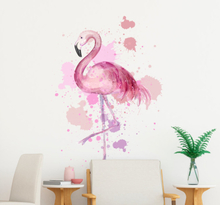 Kunst sticker flamingo schildering