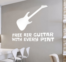 Muursticker Air Guitar with every Pint