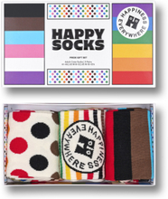 3-Pack Pride Socks Gift Set Underwear Socks Regular Socks Hvit Happy Socks*Betinget Tilbud