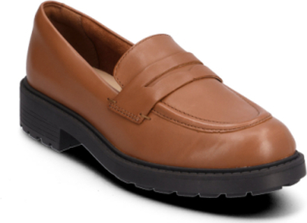 Orinoco2 Penny D Loafers Flade Sko Brown Clarks