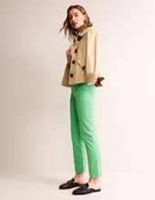Mittelhohe Jeans mit schmalem Bein Damen Boden, Ming-Grün