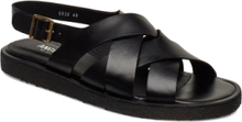 Sandals - Flat - Open Toe - Op Platta Sandaler Black ANGULUS