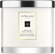 Peony & Blush Suede Home Candle Duftlys Nude Jo Mal London