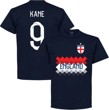 Engeland Kane 9 Team T-Shirt - Navy - XXL