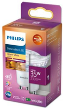 Philips: LED GU10 Spot 35W Dimbar WarmGlow 230lm