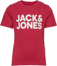 Jjecorp Logo Tee Ss Crew Neck Noos Jr T-shirts Short-sleeved Rød Jack & J S*Betinget Tilbud