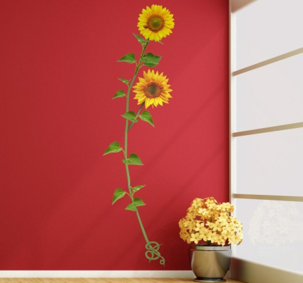 Zonnebloem bloemen sticker